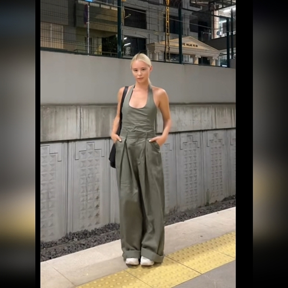 ZARA *  WIDE JUMPSUIT NWT Size XS S M - Picture 7 of 14